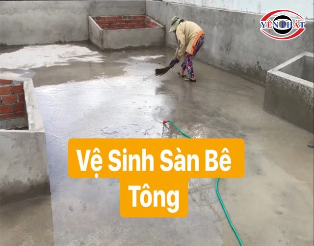 chuẩn bị vệ sinh sàn