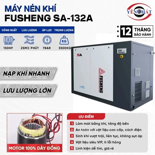 Máy nén khí trục vít SA-132A 2