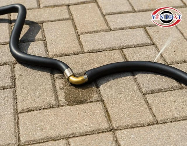 máy rửa xe bị rò nước ở dây dẫn