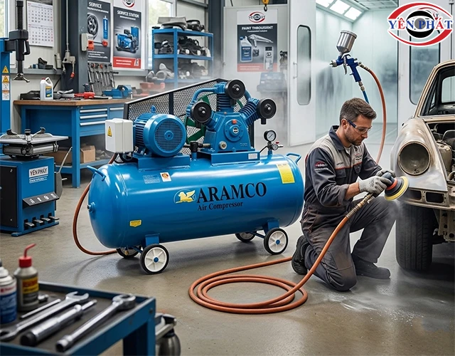 ứng dụng máy nén khí Aramco W-2.0/8-500L