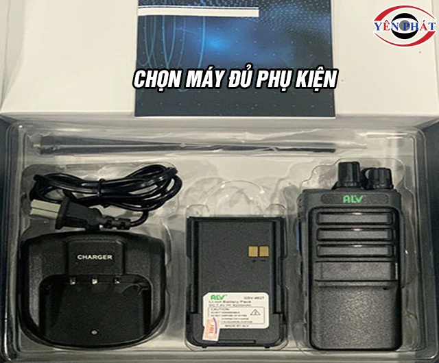 Chọn bộ đàm ALV đủ phụ kiện