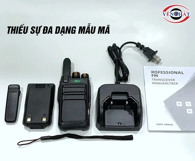 bộ đàm ALV ít mẫu mã