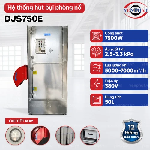 Hệ thống hút bụi công suất lớn phòng nổ DJS750E 2