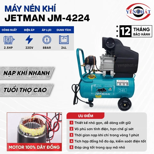 Máy nén khí liền trục JM-4224 2