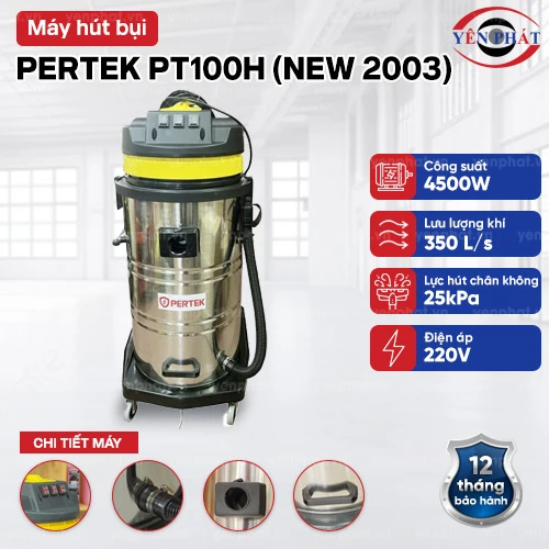 Máy hút bụi công nghiệp Pertek PT100H (New 2003) 2