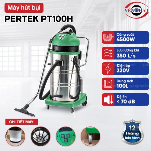 Máy hút bụi công nghiệp Petek PT100H 2