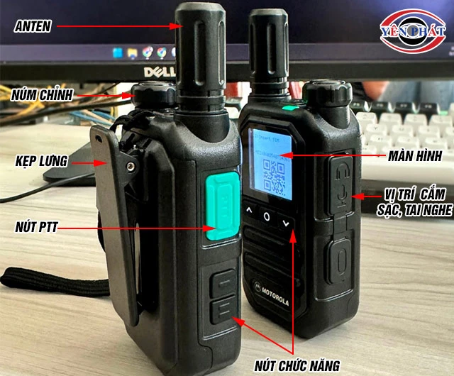 kết cấu máy bộ đàm 5G