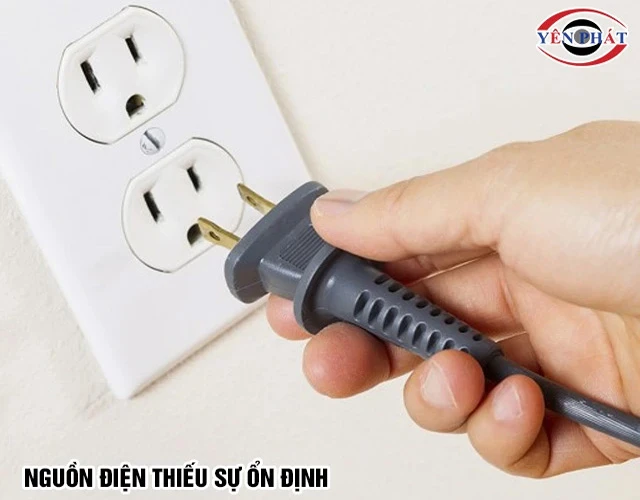Sử dụng nguồn điện không phù hợp