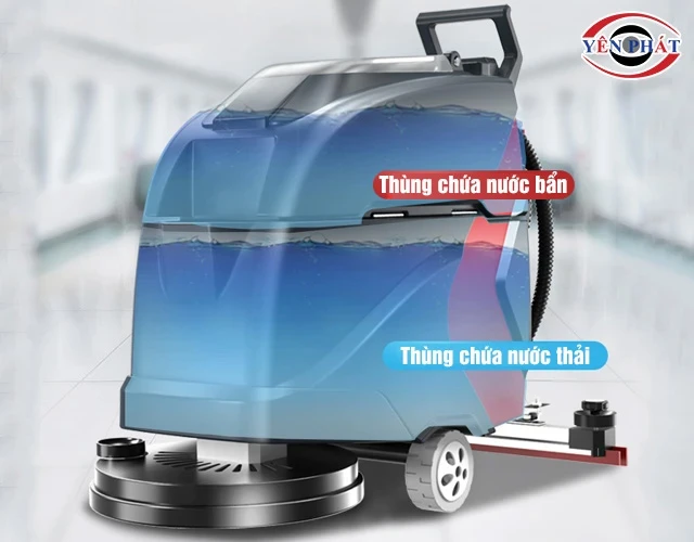 Bình chứa nước sạch và nước bẩn máy chà sàn