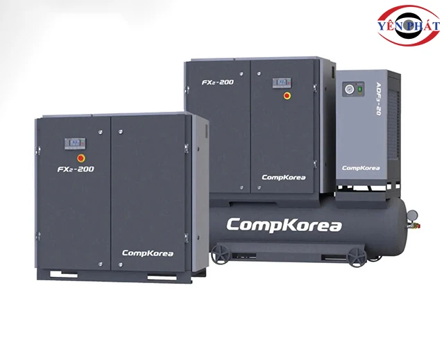 Máy nén khí trục vít Compkorea