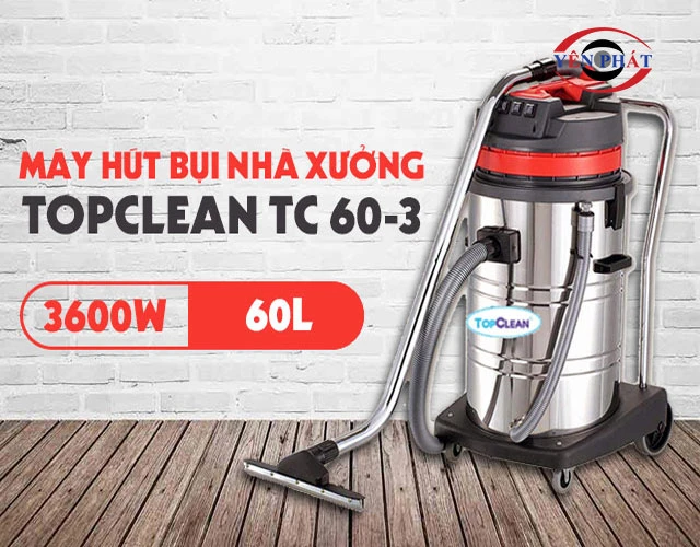 Máy hút bụi 60 lít TopClean TC 60-3