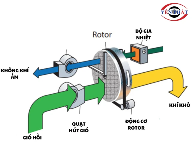 máy hút ẩm roto
