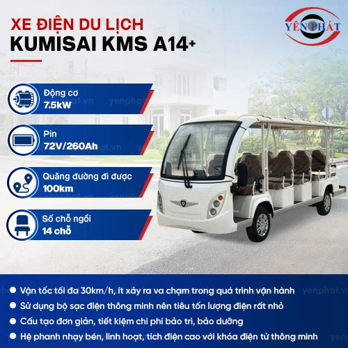 Xe điện du lịch 14 chỗ Kumisai A14+ 2
