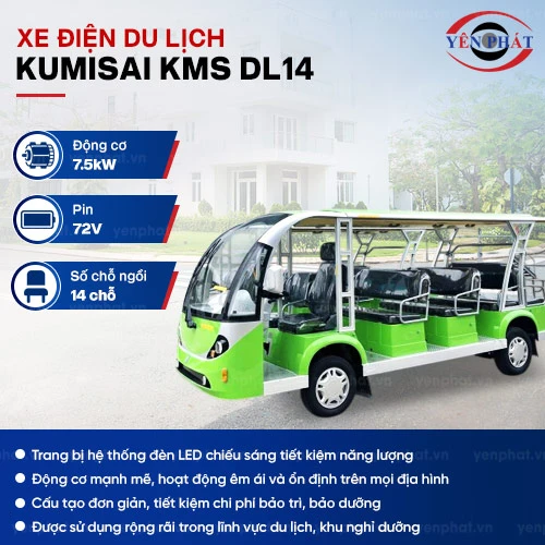 Xe điện chở khách du lịch 14 chỗ Kumisai KMS-DL14 2