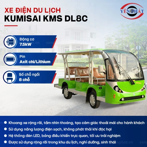 Xe điện chở khách du lịch 8 chỗ Kumisai - KMS-DL8C 2