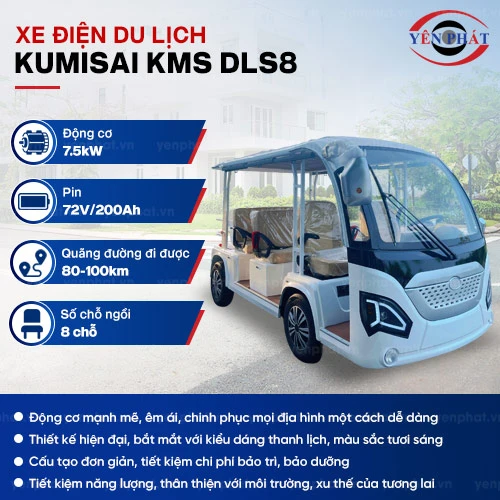 Xe điện chở khách du lịch Kumisai S8 - KMS-DLS8 2