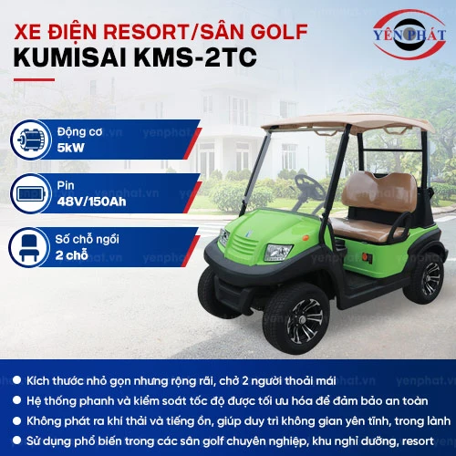 Xe Điện Resort/Sân Golf 2 chỗ Kumisai (Tiêu chuẩn) - KMS-2TC 2