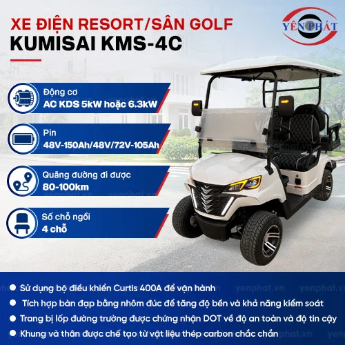 Xe Điện Resort/Sân Golf 4 chỗ Kumisai - KMS-4C 2
