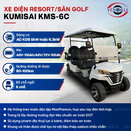 Xe Điện Resort/Sân Golf 6 chỗ Kumisai - KMS-6C 2