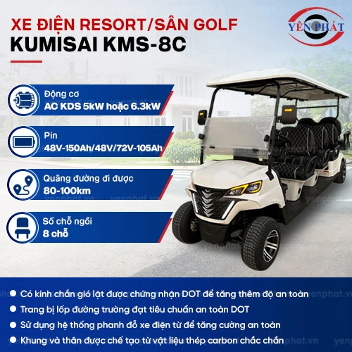 Xe Điện Resort/Sân Golf 8 chỗ Kumisai - KMS-8C 2