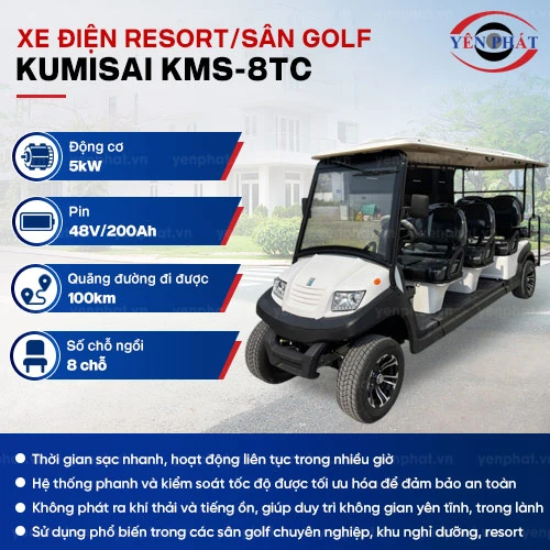 Xe Điện Resort/Sân Golf 8 chỗ Kumisai (Tiêu chuẩn) - KMS-8TC 2
