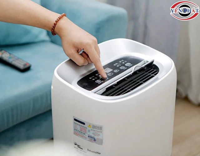 cài đặt sai chế độ hút ẩm