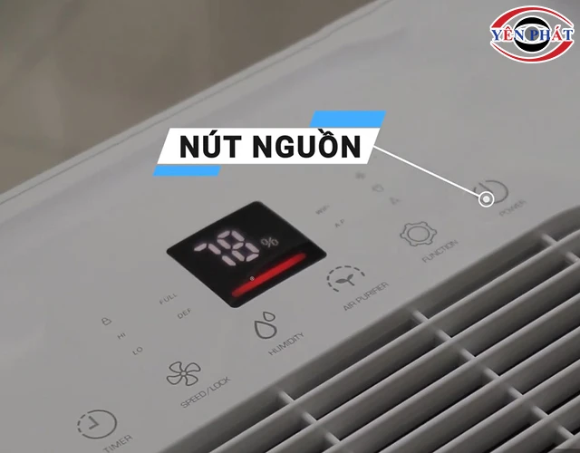 khởi động máy hút ẩm edison