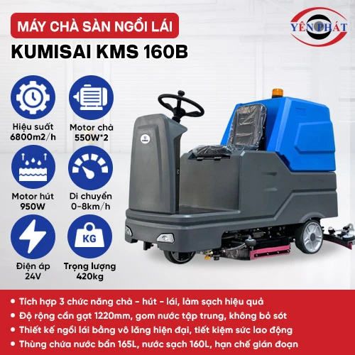 Máy chà sàn ngồi lái Kumisai KMS 160B 2