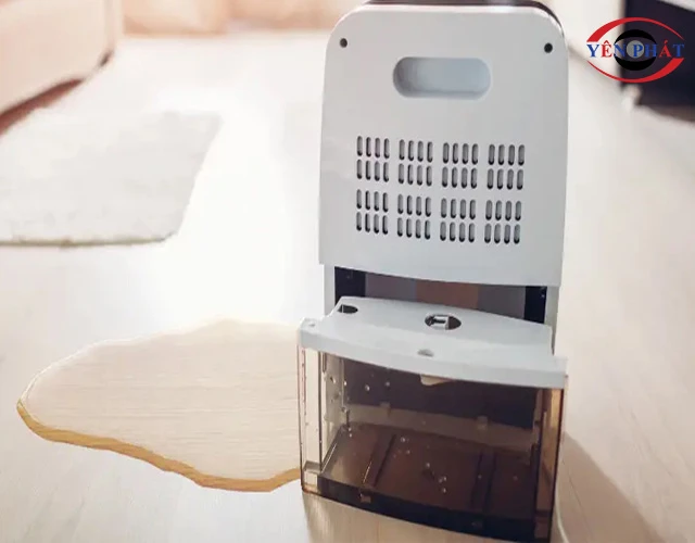 máy hút ẩm Tiross báo đầy nước liên tục