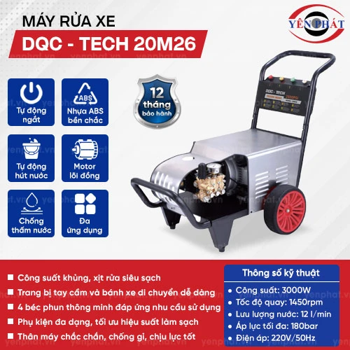 Máy rửa xe cao áp DQC - TECH 20M26 2