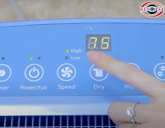 cài đặt mức ẩm lý tưởng