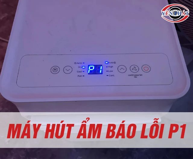 Máy hút ẩm báo lỗi P1: Dấu hiệu, nguyên nhân và cách xử lý