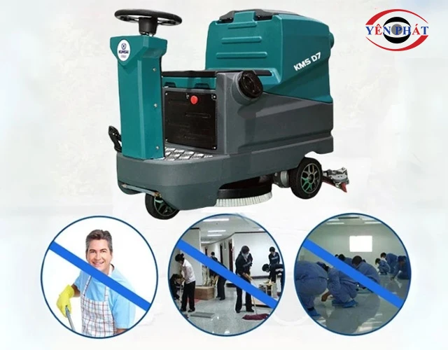 máy chà sàn cho trường học tiết kiệm nhân công