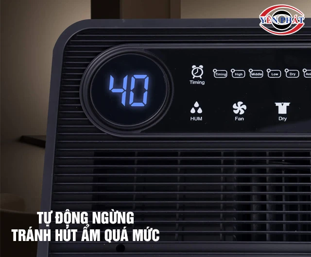 Cảm biến máy hút ẩm tránh hút ẩm quá mức