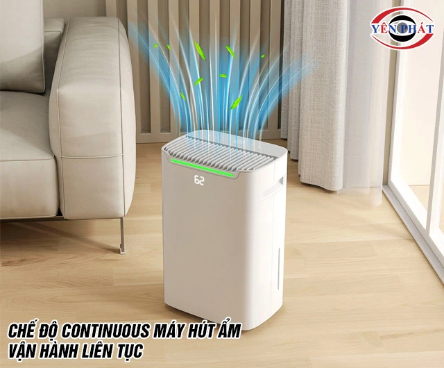 chế độ Cont máy hút ẩm cho phép máy làm việc liên tục