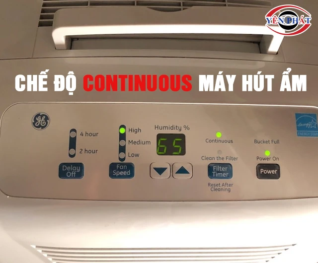 Chế độ Continuous máy hút ẩm là gì? Công dụng, cách dùng