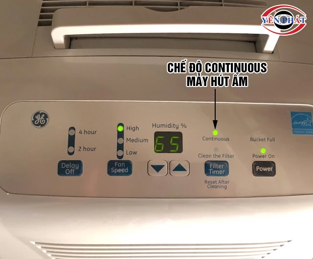 chế độ Cont máy hút ẩm