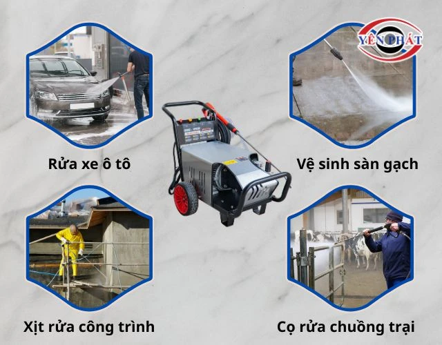 Ứng dụng máy rửa xe công nghiệp DQC - TECH 20M36-7.5T4