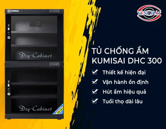 Tủ chống ẩm Dry-Cabi DHC 300 hút ẩm nhanh