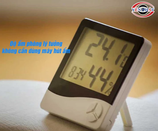 Không dùng máy hút ẩm khi độ ẩm ổn