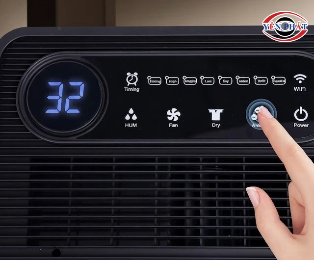 cài độ ẩm quá thấp gây khô da