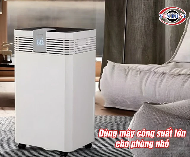 dùng máy hút ẩm đúng công suất