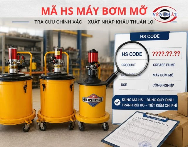 HS máy bơm mỡ là mã nào