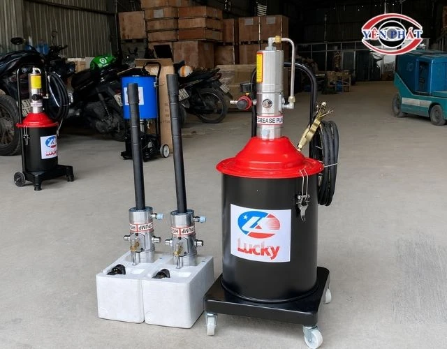 Máy bơm mỡ khí nén Lucky Sun 20 lít giá tốt