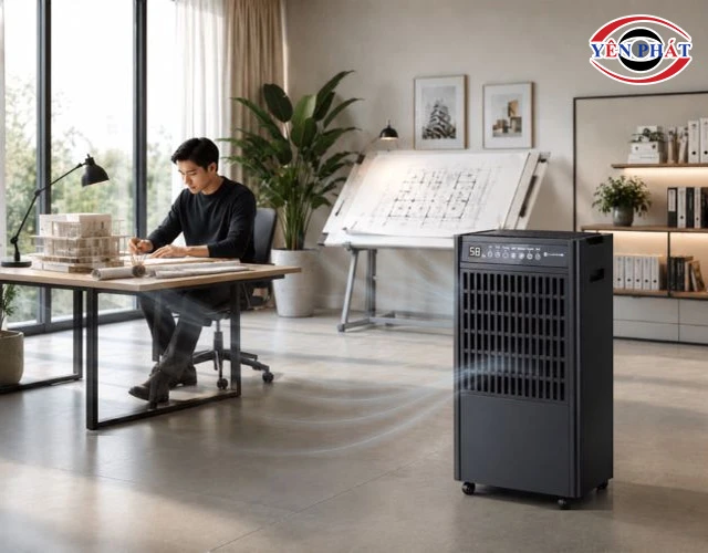 ưu tiên lưu lượng gió máy hút ẩm 90l