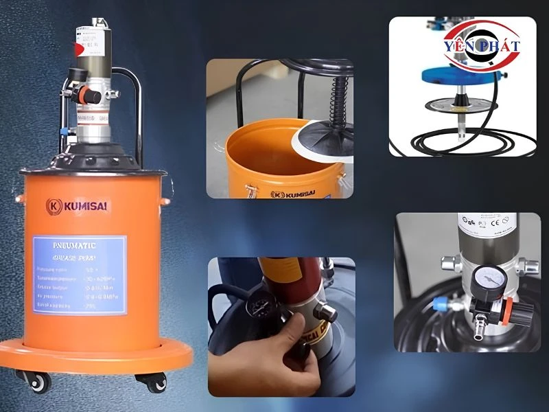 Kết nối máy với nguồn khí nén