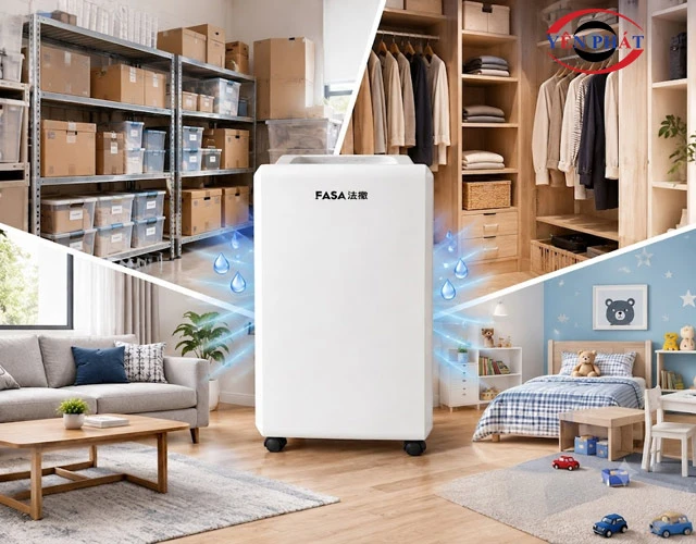 Máy hút ẩm Fasa phù hợp với không gian nào?