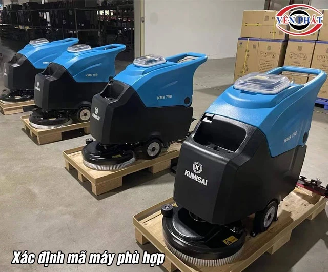 xác định máy chà sàn để chọn ắc quy phù hợp