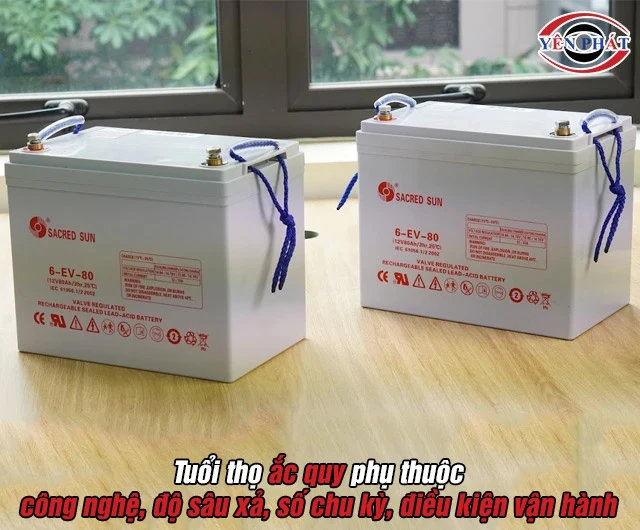 Tuổi thọ ắc quy máy chà sàn