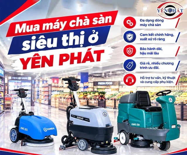 Bán máy chà sàn siêu thị